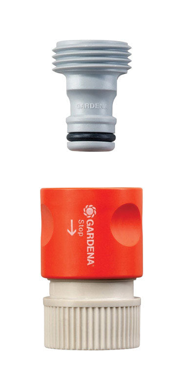 GARDENA - Gardena 5/8 in. Nylon/ABS Non-Threaded Male Hose Connector with Water Stop