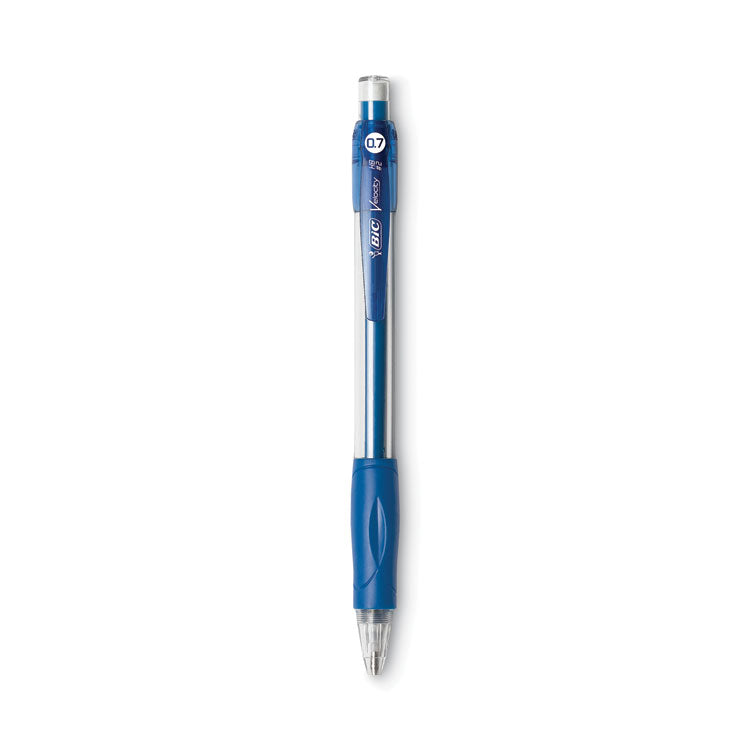 BIC - Velocity Original Mechanical Pencil, 0.7 mm, HB (#2.5), Black Lead, Blue Barrel, Dozen