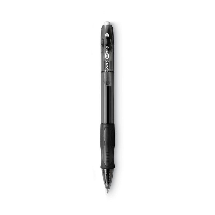 BIC - Gel-ocity Gel Pen Value Pack, Retractable, Medium 0.7 mm, Black Ink, Black Barrel, 24/Pack