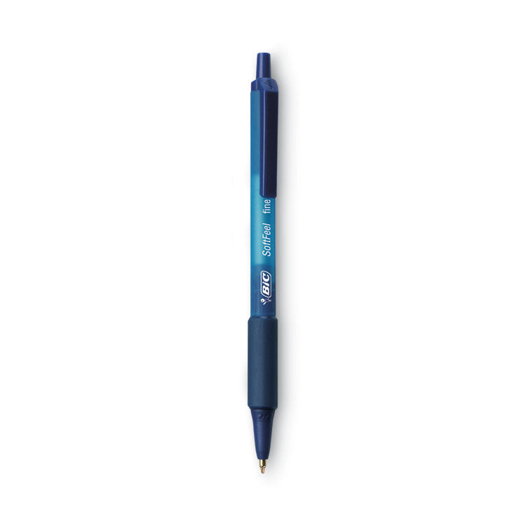 BIC - Soft Feel Ballpoint Pen Value Pack, Retractable, Medium 1 mm, Blue Ink, Blue Barrel, 36/Pack