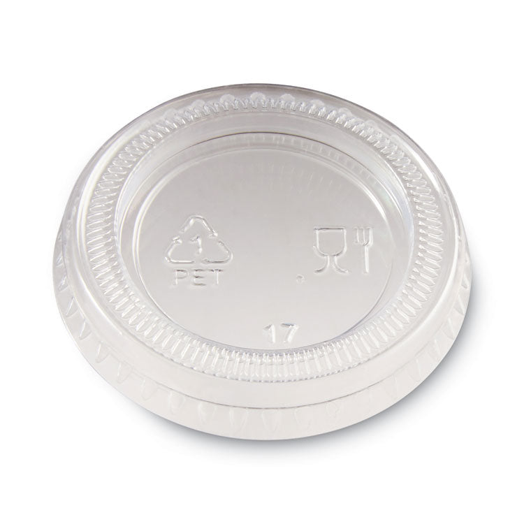 Dixie - Plastic Portion Cup Lid, Fits 1 oz Portion Cups, Clear, 4,800/Carton