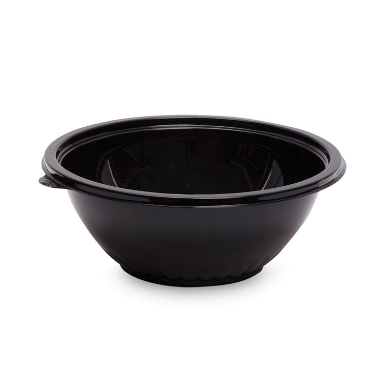 WNA - Caterline Pack n' Serve Plastic Bowl, 80 oz, 10" Diameter x 4"h, Black, 25/Carton