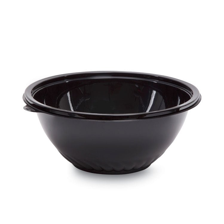 WNA - Caterline Pack n' Serve Plastic Bowl, 160 oz, 12" Diameter x 5"h, Black, 25/Carton