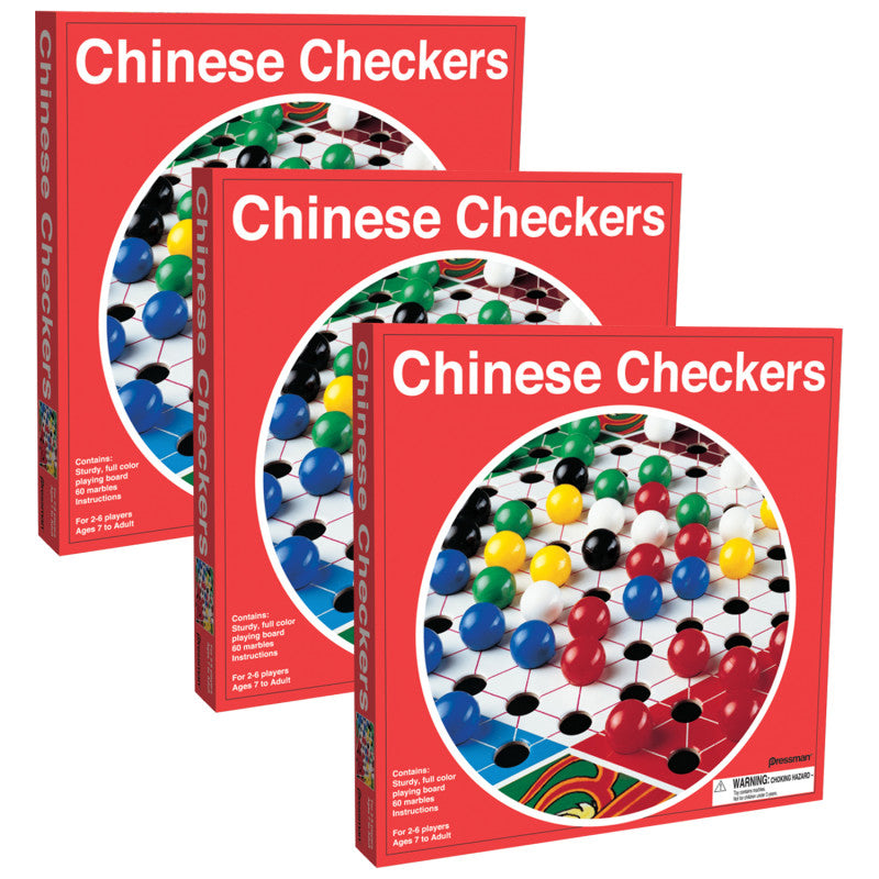 PRESSMAN - Chinese Checkers, Pack of 3