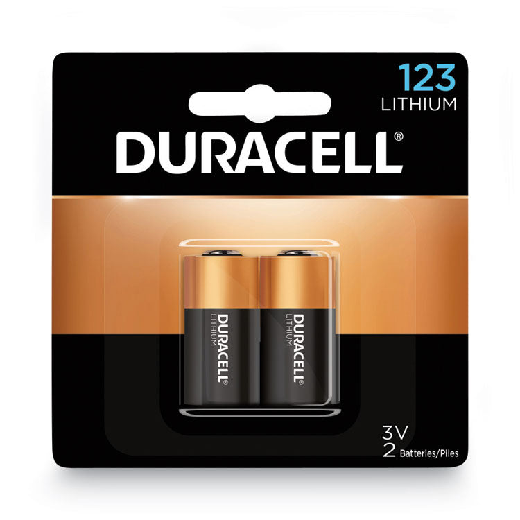 Duracell - Specialty High-Power Lithium Battery, 123, 3 V, 2/Pack