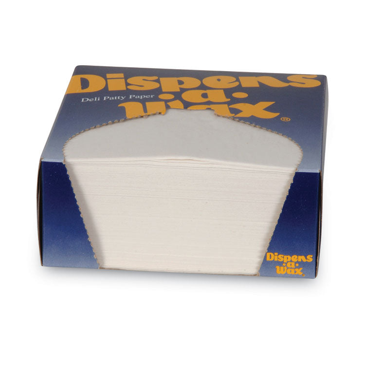 Dixie - Dispens-A-Wax Waxed Deli Patty Paper, 4.75 x 5, White, 1,000/Box, 24 Boxes/Carton