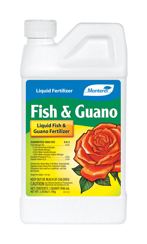 MONTEREY - Monterey Fish and Guano 9-6-2 Plant Fertilizer 1 qt