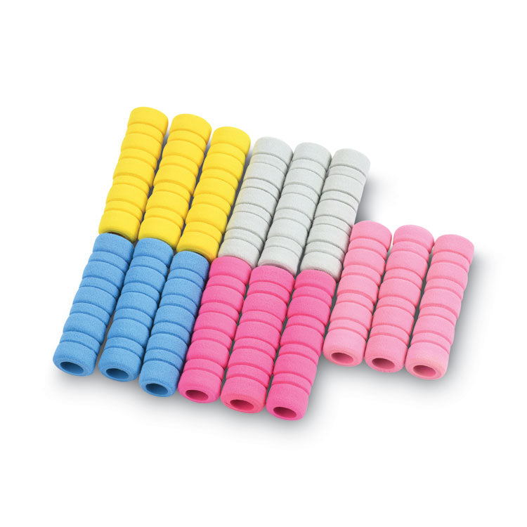 Tatco - Ribbed Pencil Cushions, 1.75" Long, Assorted Colors, 50/Box