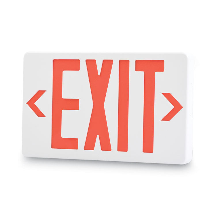 Tatco - LED Exit Sign, Polycarbonate, 12.25 x 2.5 x 8.75, White