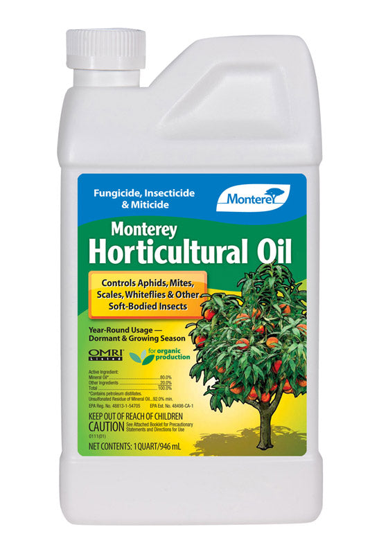 MONTEREY - Monterey Horticultural Oil Organic Insect Killer Liquid Concentrate 32 oz