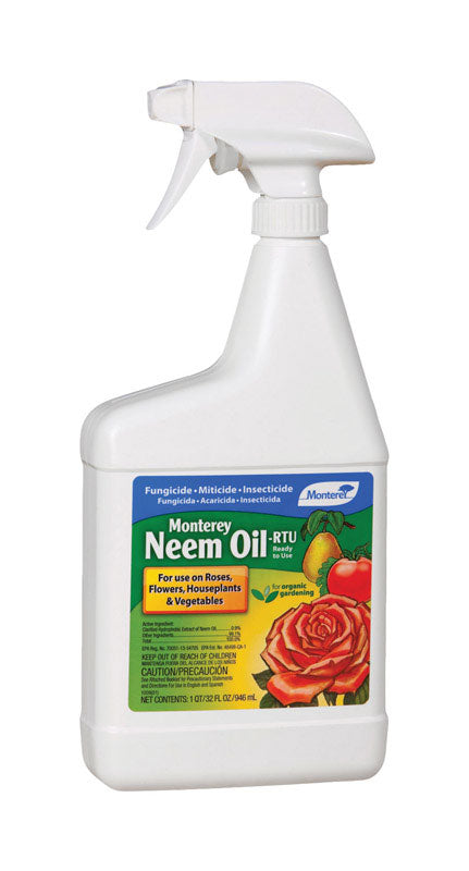 MONTEREY - Monterey Neem Oil Organic Insect Killer Liquid 32 oz