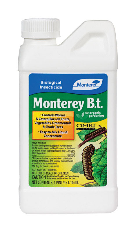 MONTEREY - Monterey B.t. Organic Insect Killer Liquid Concentrate 1 pt