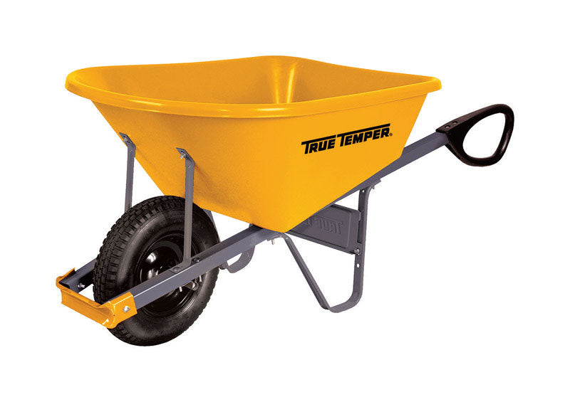 TRUE TEMPER - True Temper Poly Residential Wheelbarrow 6 cu ft