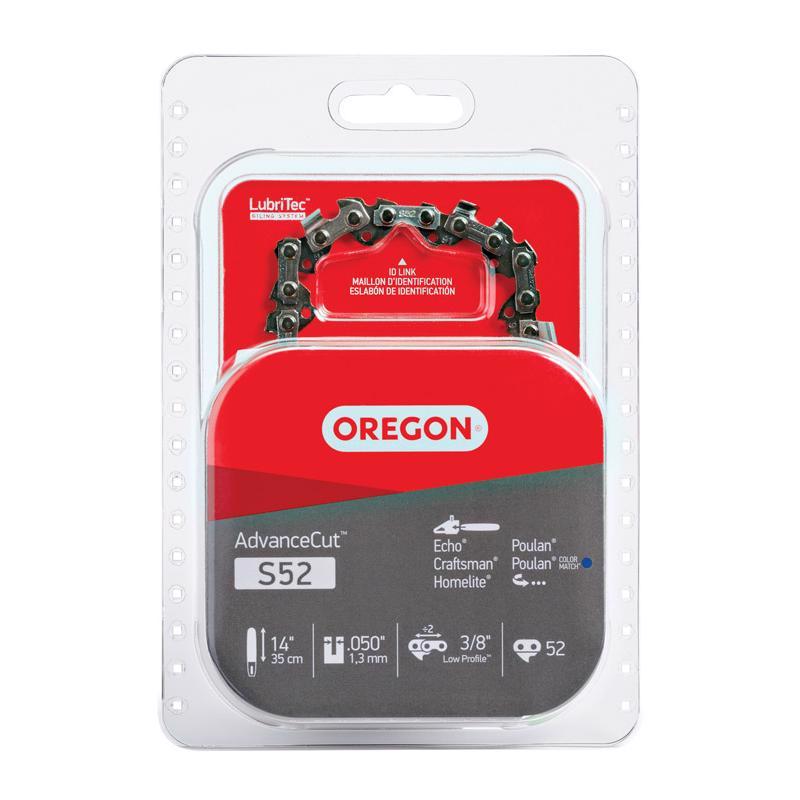 OREGON - Oregon AdvanceCut S52 14 in. 52 links Chainsaw Chain
