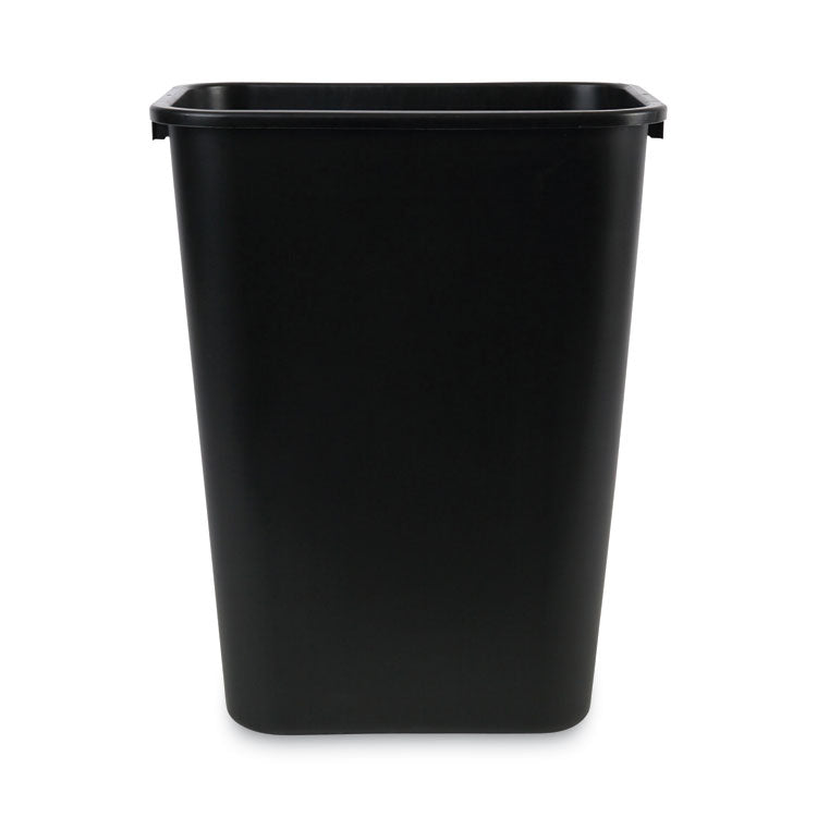 Boardwalk - Soft-Sided Wastebasket, 41 qt, Plastic, Black