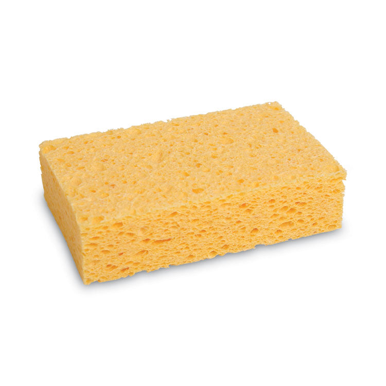 Boardwalk - Medium Cellulose Sponge, 3.67 x 6.08, 1.55" Thick, Yellow, 24/Carton