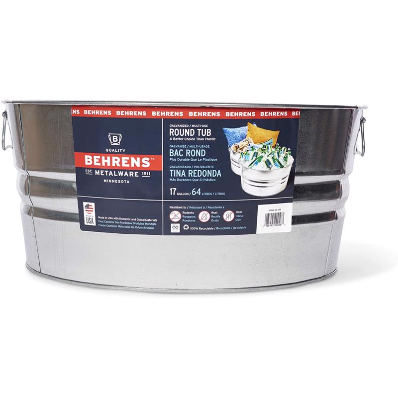 BEHRENS - Behrens 16-3/4 gal Steel Tub Round