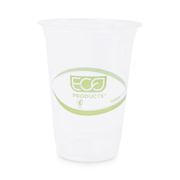 Eco-Products - GreenStripe Renewable and Compostable Cold Cups, 16 oz, Clear, 50/Pack, 20 Packs/Carton