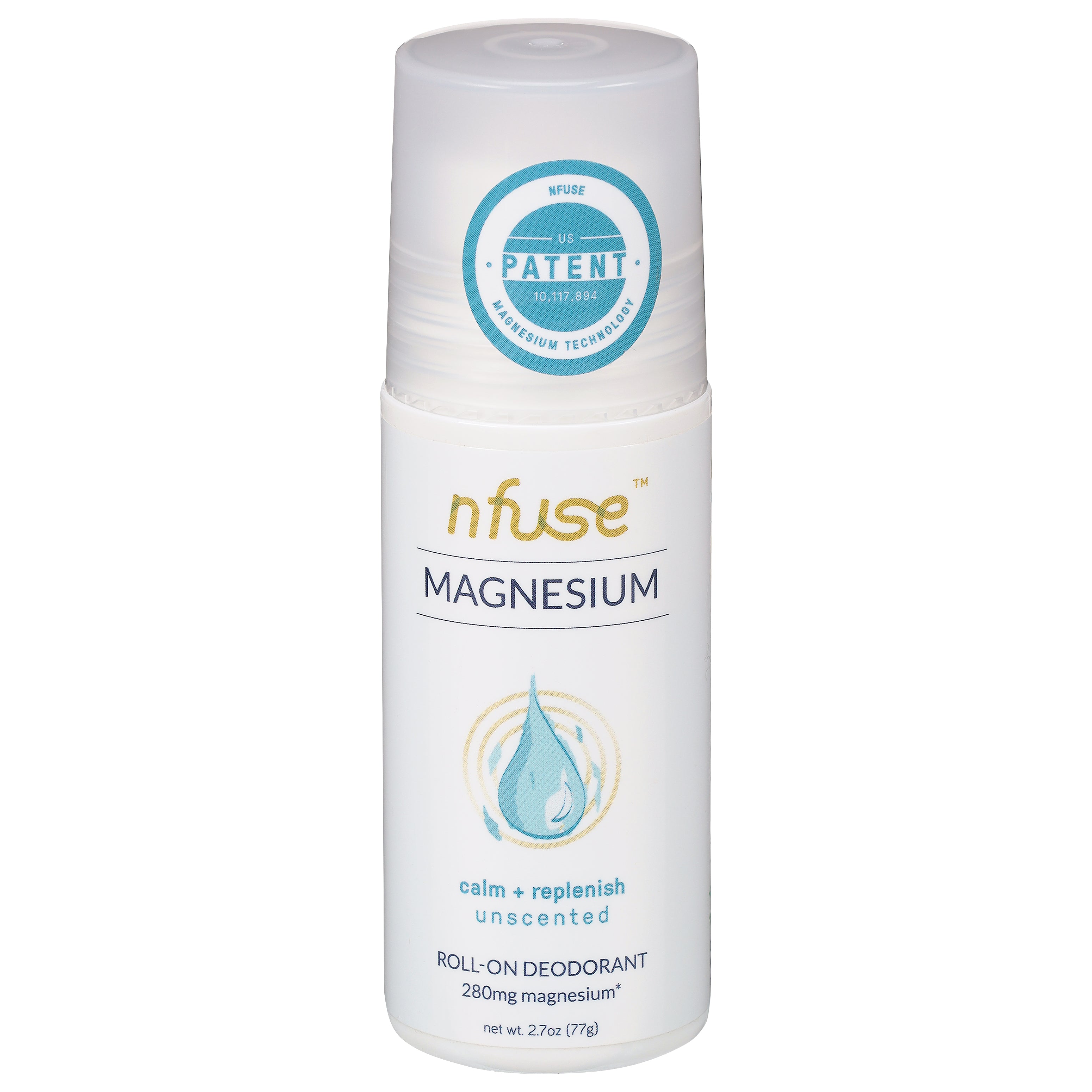 Nfuse Magnesium Unscented Roll-On Deodorant 2.7 oz - Case of 1