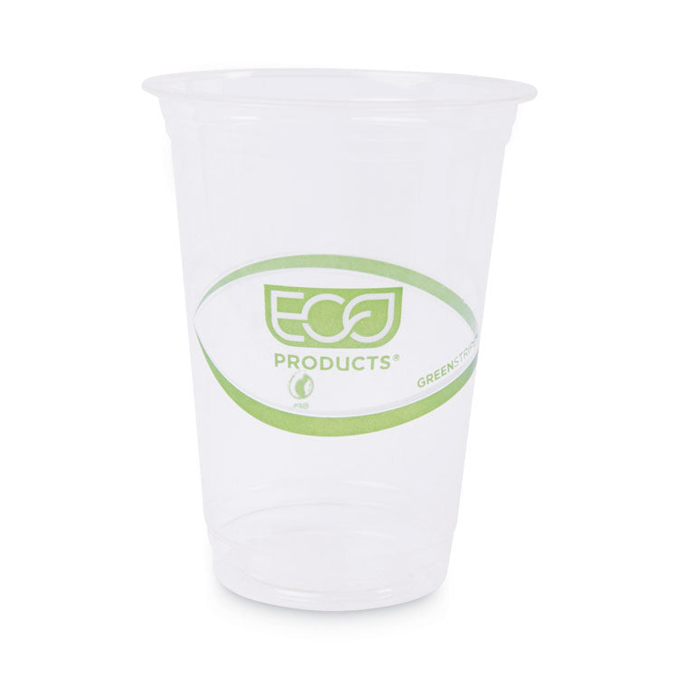 Eco-Products - GreenStripe Renewable and Compostable Cold Cups Convenience Pack, Clear, 16 oz, 50/Pack