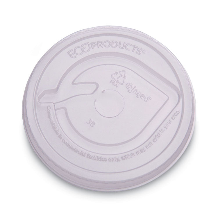 Eco-Products - GreenStripe Renewable and Compost Cold Cup Flat Lids, Fits 9 oz to 24 oz Cups, Clear, 100/Pack, 10 Packs/Carton