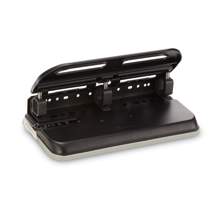 Swingline - 24-Sheet Easy Touch Two- to Seven-Hole Precision-Pin Punch, 9/32" Holes, Black