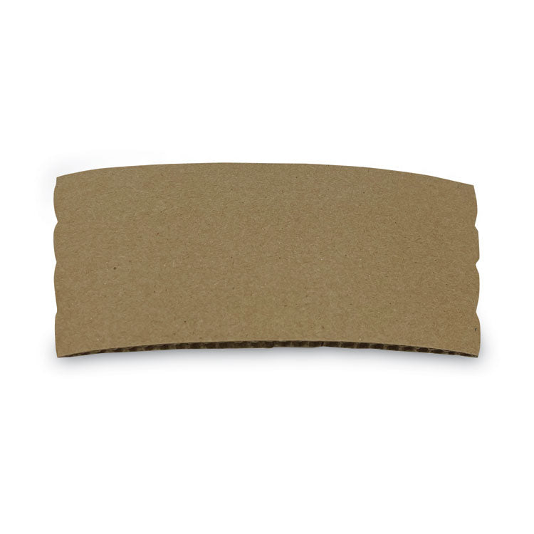 Boardwalk - Cup Sleeves, Fits 10 oz to 20 oz Hot Cups, Kraft, 1,200/Carton