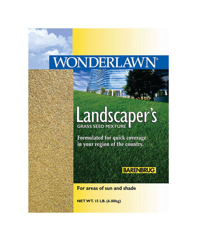 BARENBRUG - Barenbrug Wonderlawn Mixed Sun or Shade Grass Seed 15 lb