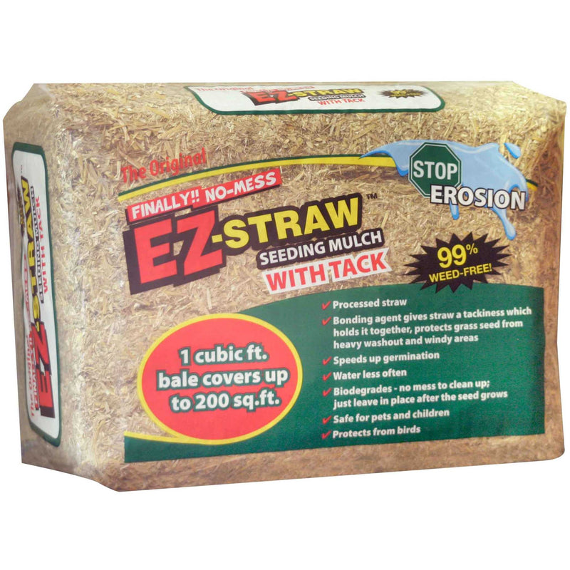 RHINO SEED - Rhino Seed EZ-Straw Natural Straw Seeding Mulch 1 cu ft