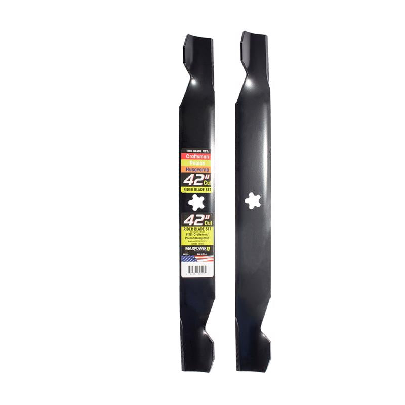 MAXPOWER - MaxPower 42 in. Standard Mower Blade Set For Riding Mowers 2 pk