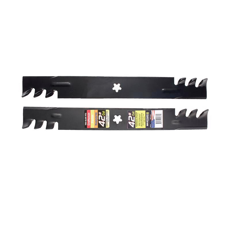 MAXPOWER - MaxPower 42 in. Mulching Mower Blade Set For Riding Mowers 2 pk [561713X]