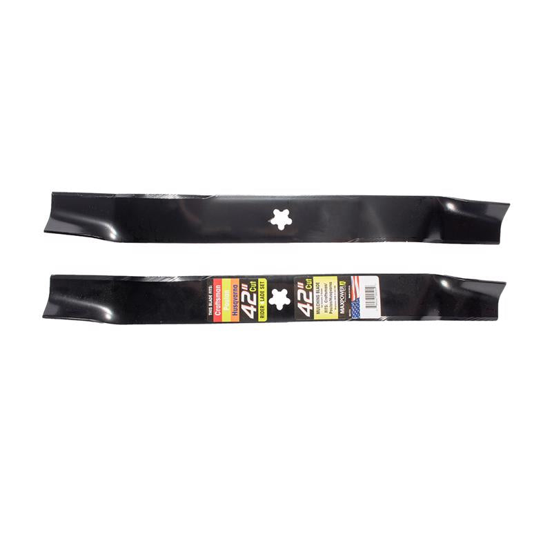 MAXPOWER - MaxPower 42 in. Mulching Mower Blade Set For Riding Mowers 2 pk [561714]