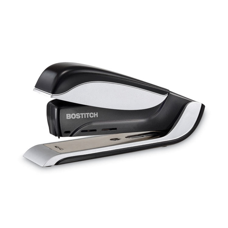 Bostitch - Spring-Powered Premium Desktop Stapler, 25-Sheet Capacity, Black/Silver