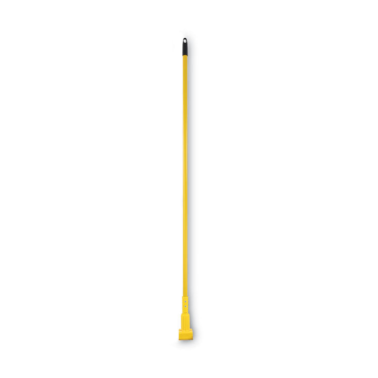 Boardwalk - Plastic Jaws Mop Handle for 5 Wide Mop Heads, Aluminum, 1" dia x 60", Yellow