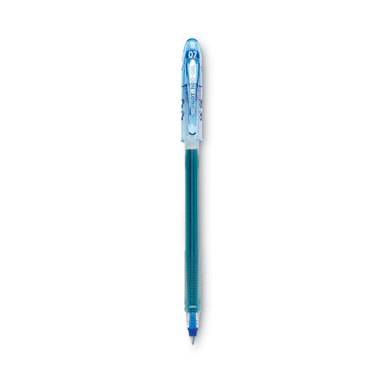 Pilot - Neo-Gel Gel Pen, Stick, Fine 0.7 mm, Blue Ink, Blue Barrel, Dozen