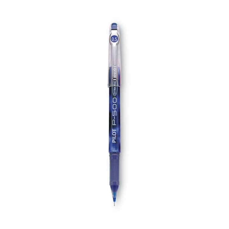 Pilot - Precise P-500 Gel Pen, Stick, Extra-Fine 0.5 mm, Blue Ink, Blue Barrel, Dozen