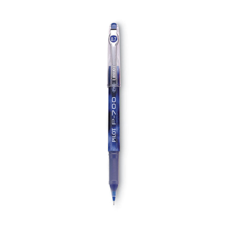 Pilot - Precise P-700 Gel Pen, Stick, Fine 0.7 mm, Blue Ink, Blue Barrel, Dozen