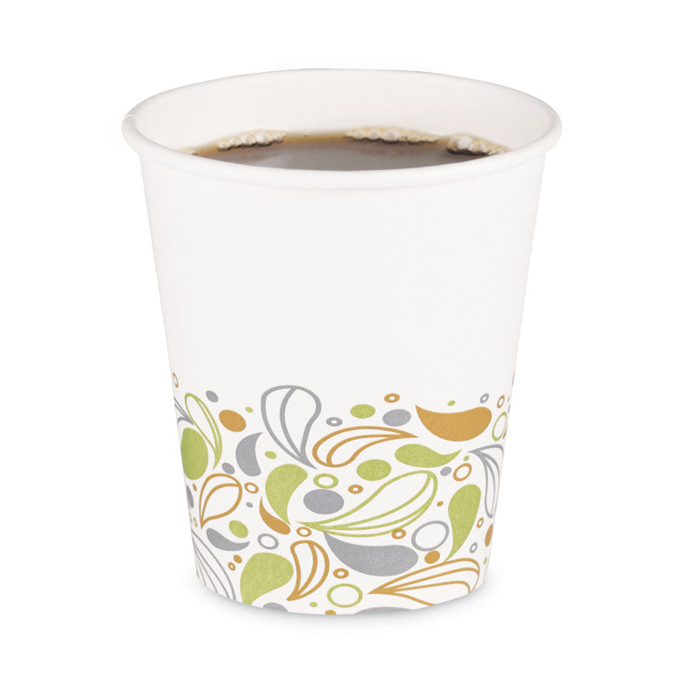 Boardwalk - Deerfield Printed Paper Hot Cups, 10 oz, 50 Cups/Sleeve, 20 Sleeves/Carton