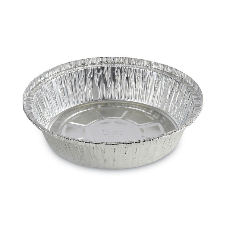 Boardwalk - Round Aluminum To-Go Containers, 24 oz, 7" Diameter x 1.47"h, Silver, 500/Carton