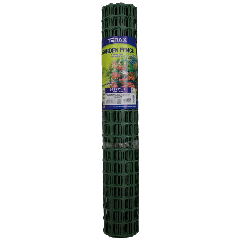 TENAX - Tenax 3 ft. H X 25 ft. L Polypropylene Garden Fence Green