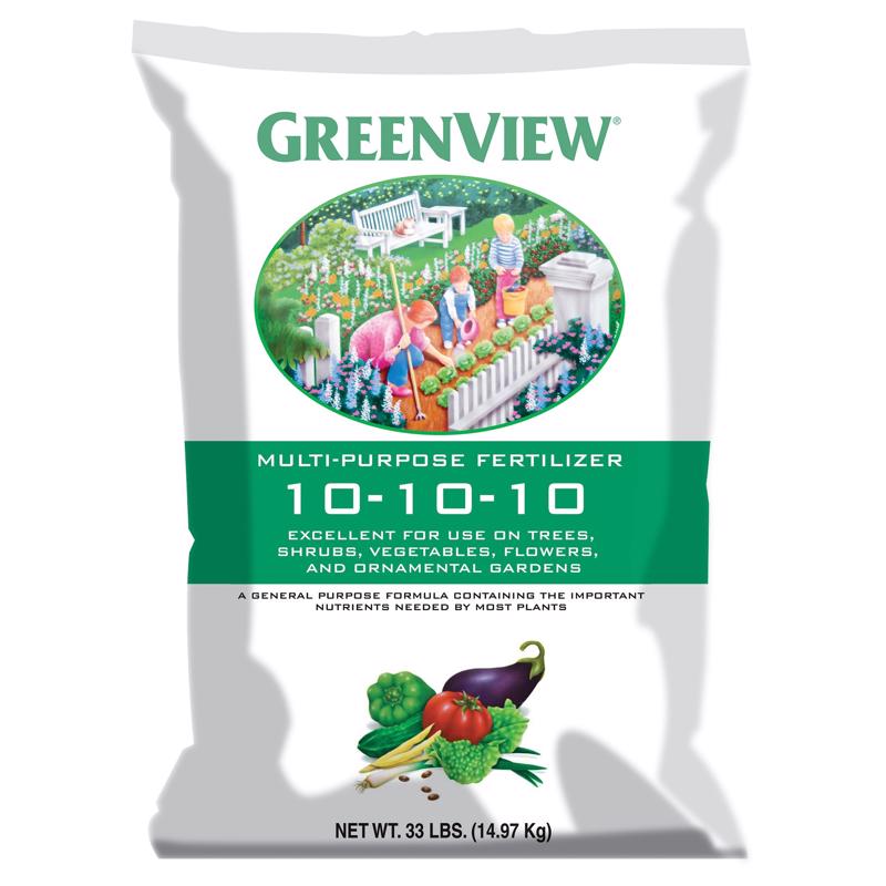 GREENVIEW - GreenView Fruits/Vegetables 10-10-10 Plant Fertilizer 33 lb