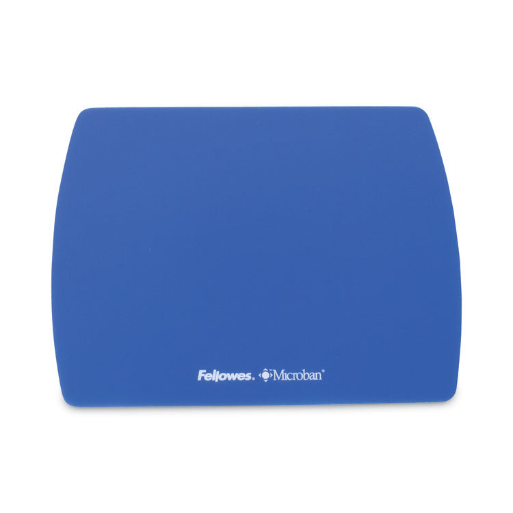 Fellowes - Ultra Thin Mouse Pad with Microban Protection, 9 x 7, Sapphire Blue