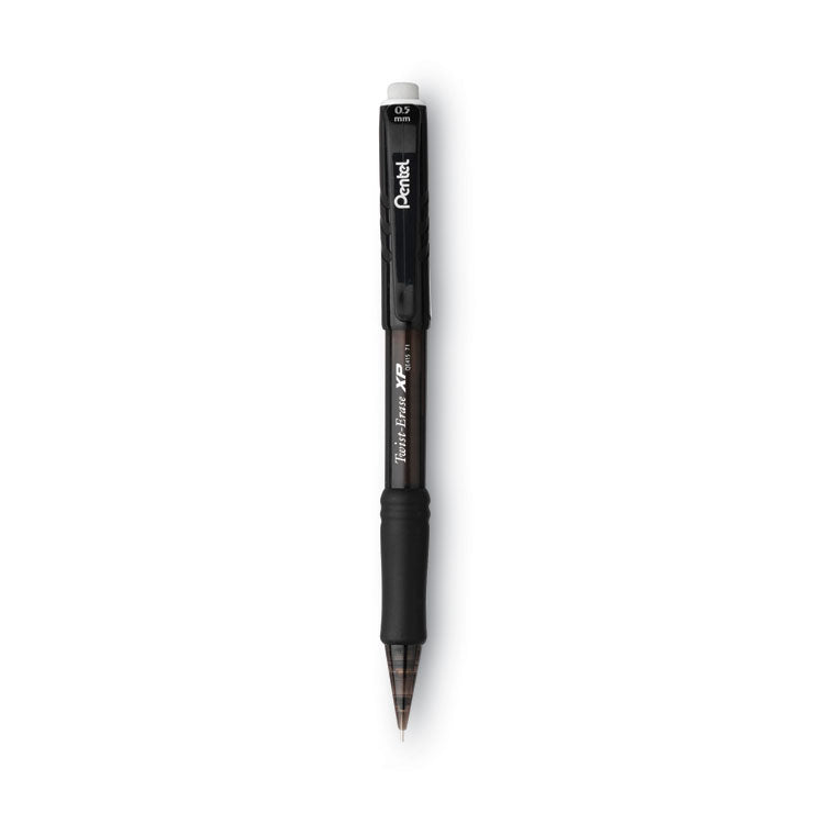 Pentel - Twist-Erase EXPRESS Mechanical Pencil, 0.5 mm, HB (#2.5), Black Lead, Black Barrel, Dozen