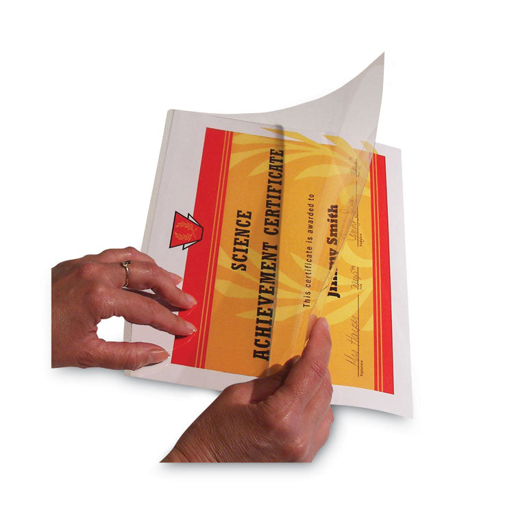 C-Line - Quick Cover Laminating Pockets, 12 mil, 9.13" x 11.5", Gloss Clear, 25/Box