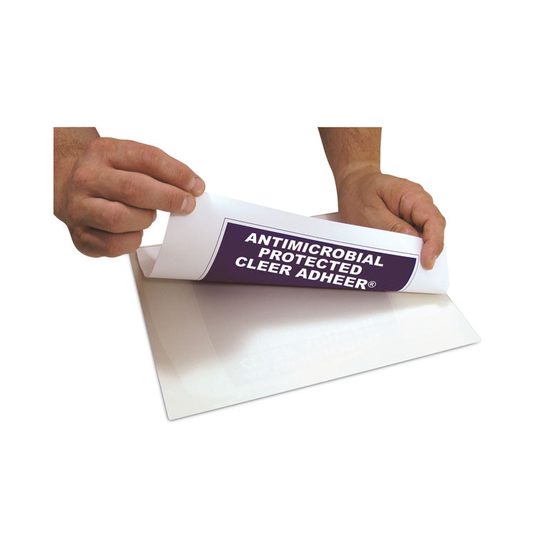 C-Line - Cleer Adheer Self-Adhesive Laminating Film, 3 mil, 9" x 12", Gloss Clear, 50/Box