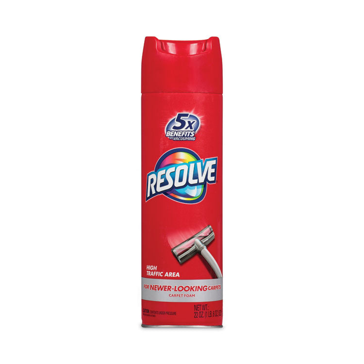 RESOLVE - Foam Carpet Cleaner, Foam, 22 oz Aerosol Spray, 12/Carton