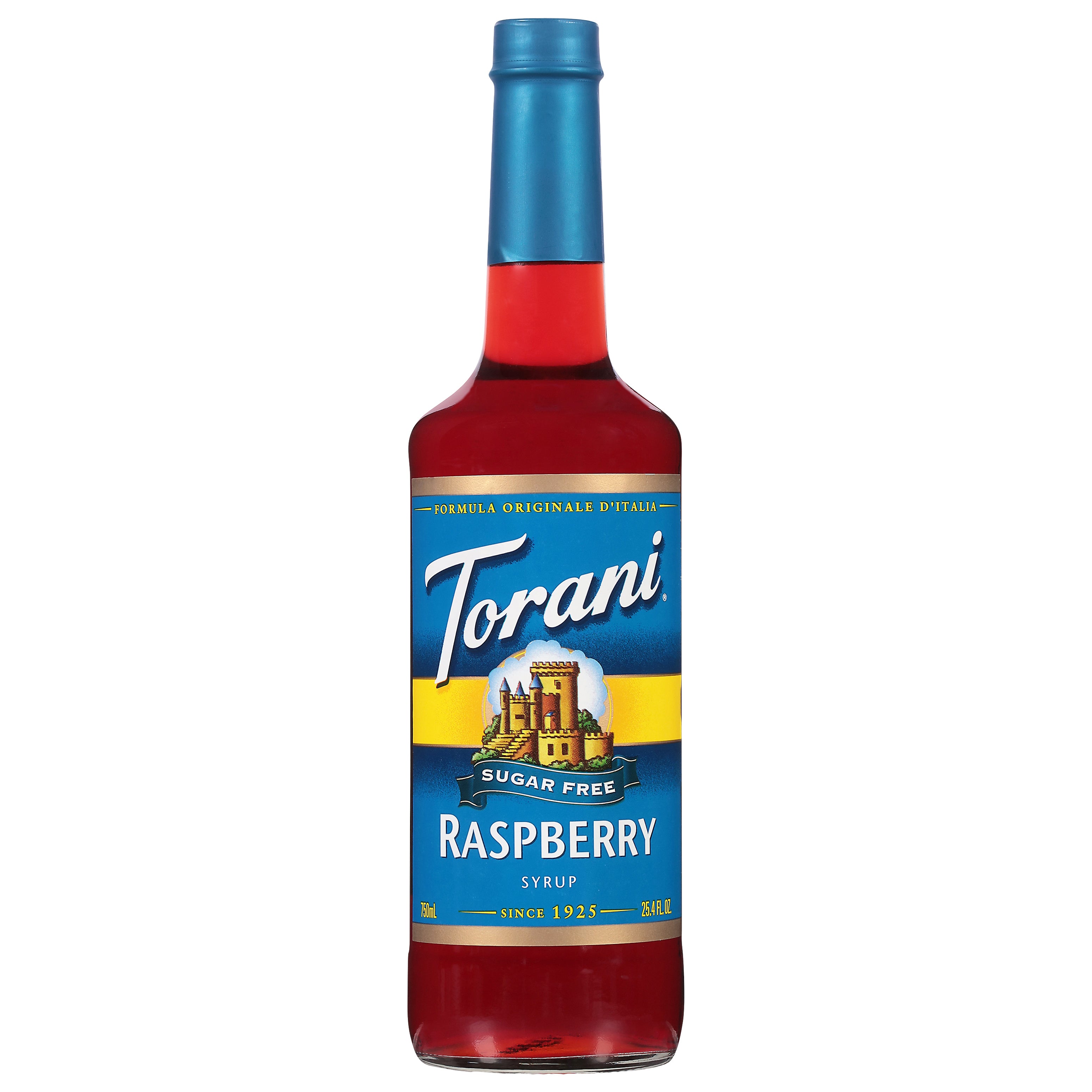 Torani Sugar Free Raspberry Syrup 25.4 fl oz - Case of 12
