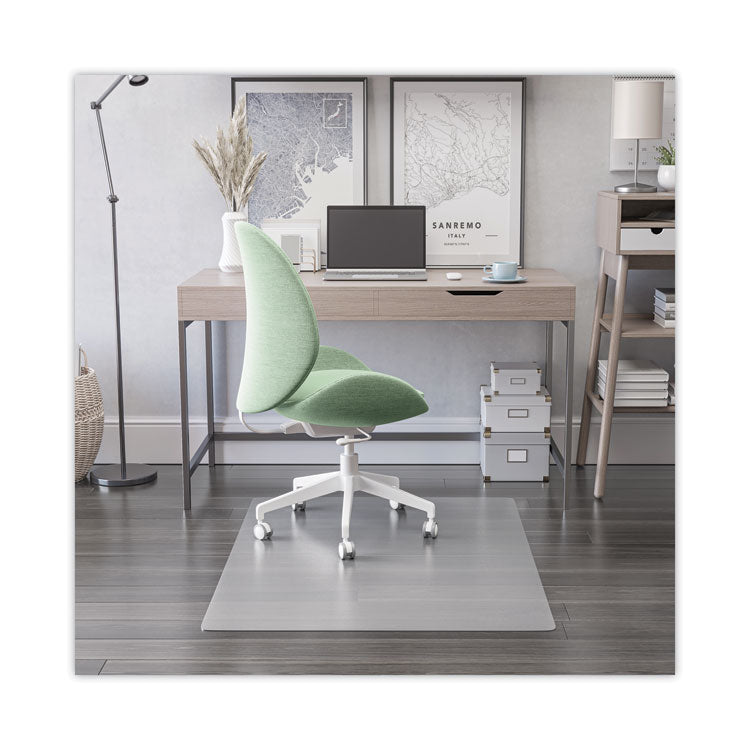 deflecto - Antimicrobial Chair Mat, Rectangular, 45 x 53, Clear