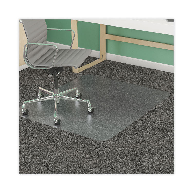 deflecto - SuperMat Frequent Use Chair Mat, Med Pile Carpet, Roll, 45 x 53, Rectangular, Clear