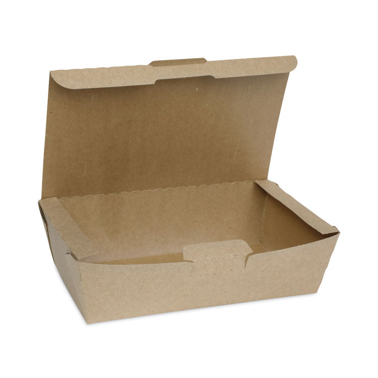 Pactiv Evergreen - EarthChoice Tamper Evident OneBox Paper Box, 9.04 x 4.85 x 2.75, Kraft, 162/Carton